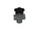 Passion | Diverter Valve - 1 1/2" S x 1 1/2" S x 1 1/2" S, Star Handle, Black